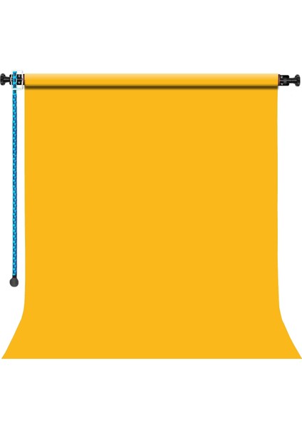 Sabit Tavan Duvar Kağıt Sonsuz Stüdyo Fon Perde Deep Yellow 2.70 x 11 mt