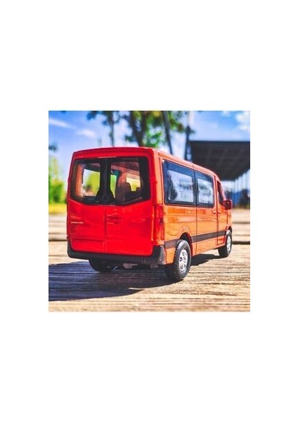 1:38 Mercedes Sprinter Bus Çek Bırak Minibüs Ön Kapılar Açılabilir Kırmızı Renk fiyatları