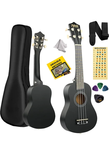 UKX-233BK Siyah Concert Ukulele (Askı Çanta Metod Pena)