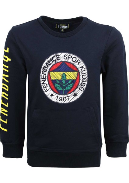 Lisanslı Çocuk Tribün Logo Sweatshırt Hediyelik Ahşap Kutulu