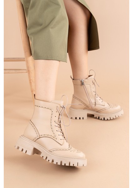 Taros Kadın Vizon Fermuarlı Bot