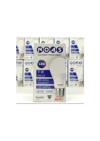 Ampul 9W Noas 10 Adet Beyaz Işık