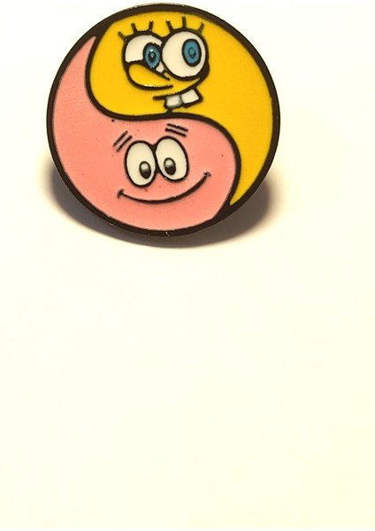 Sponge Bob Rozet, Patrick Rozet, Yin Yang Rozet, Sponge Bob Patrick, Mineli, Metal.