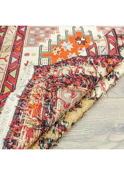 Satu El Dokuma Ipek Sumak Kilim 76X102 cm