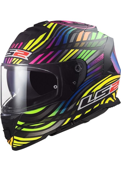 Storm 2 Power Mat Siyah-Gökkuşağı Kask