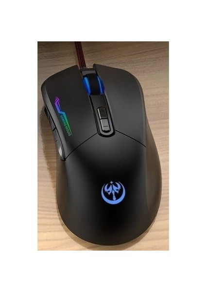 Profesyonel Rgb LED Işıklı Oyuncu Mouse 800-3200 Ayarlanabilir Dpi Gaming Mouse