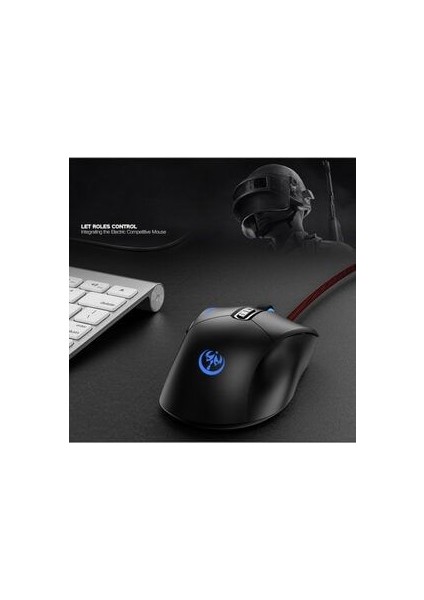 Profesyonel Rgb LED Işıklı Oyuncu Mouse 800-3200 Ayarlanabilir Dpi Gaming Mouse