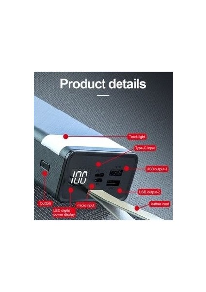Şarj Aleti Powerbank Type-C Girişli 30.000 Mah fırsatları
