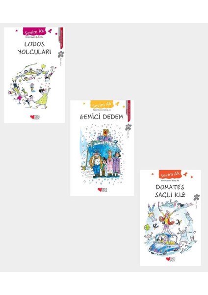 Domates Saçlı Kız - Gemici Dedem - Lodos Yolcuları - 3 Kitap