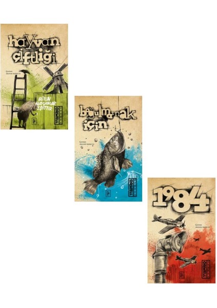 George Orwell Hayvan Çiftliği Seti 3 Kitap