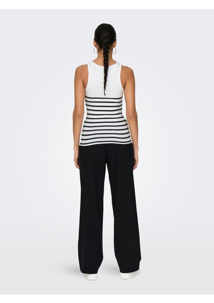 Kadın Çizgili Kolsuz Atlet Body T-Shirt - 15318407 fırsatları