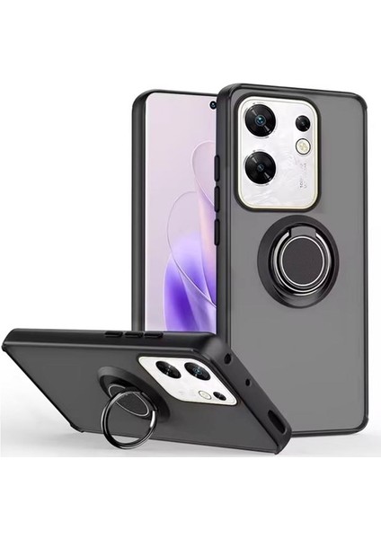 Infinix Zero 30 4g Kılıf Montreal Yüzüklü Standlı Arkası Buğulu