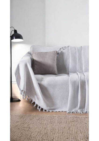 Alin Koltuk Örtüsü 170 x 210 cm Kanepe Çekyat Divan Örtüsü Şalı Pamuklu Püsküllü