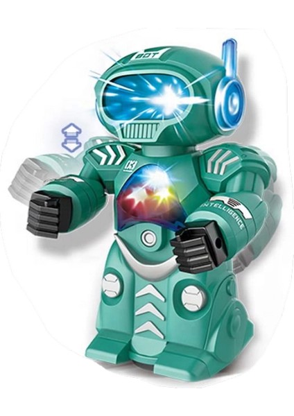Kutulu Işıklı Sesli Robot