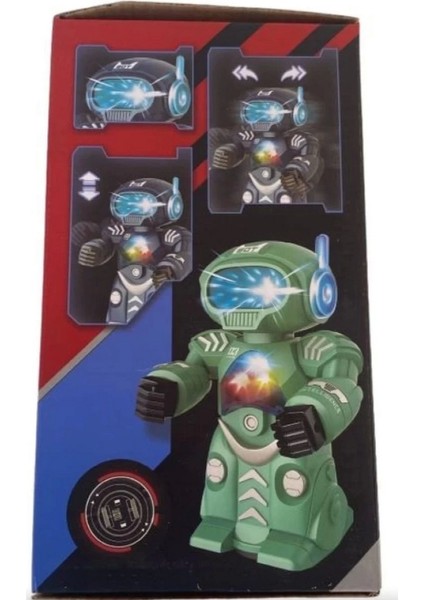 Kutulu Işıklı Sesli Robot