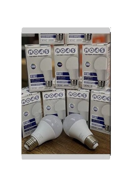20 Adet Noas 9 Watt LED Ampul 20 Adet