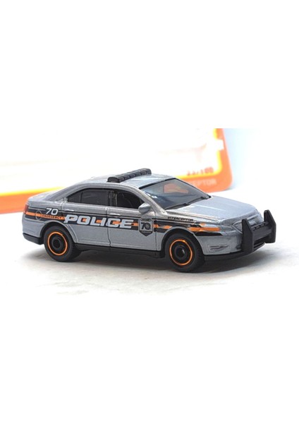 Ford Polıce Interceptor Car 70 Years Metal Tekli Araçlar Polis Arabası 1:64 Ölçek modelleri