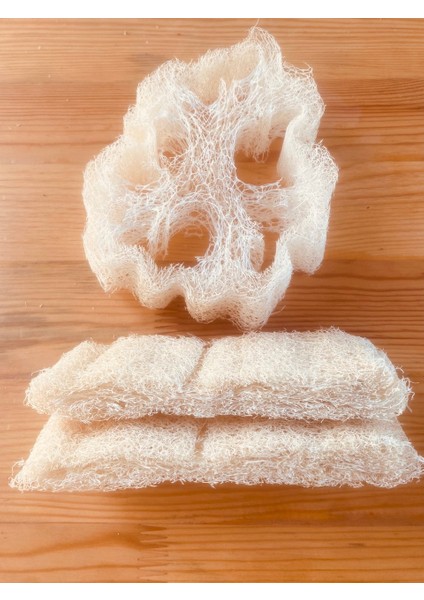 Doğal Parça Kabak Lifi Mutfak & Banyo Süngeri ( 2 Adet 5 cm )