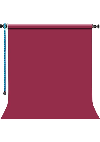 Sabit (Tavan & Duvar) Kağıt Sonsuz Stüdyo Fon Perde (Crimson) 2.70X11 Metre