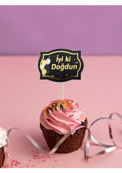 İyi Ki Doğdun Siyah Kürdan 10'Lu fiyatları