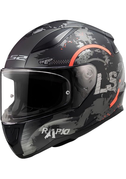 Rapıd 2 Cırcle Mat Siyah-Kırmızı Kask