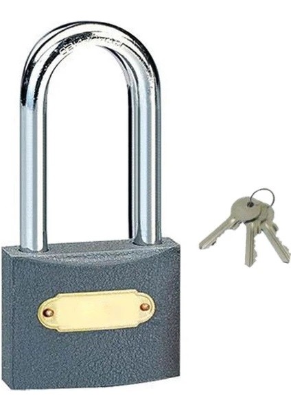 Asma Kilit Uzun Gri 50 mm