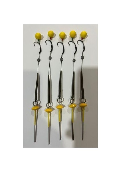 Sazan Rig Takımı 5 Takım Küspe Aparatı Dahil Sarı Pop 5 Takım Boili