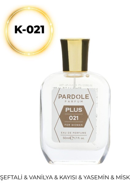 K-021 Meyvemsi Floral Favoris Kadın Parfum - 50 Ml - Şeftali, Vanilya, Kayısı, Yasemin, Misk