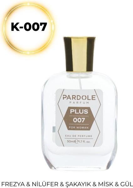 K-007 Floral Favoris Kadın Parfüm - 50 Ml - Frezya, Nilüfer, Şakayık, Misk, Gül