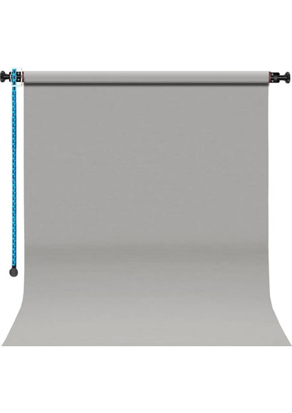 Sabit (Tavan & Duvar) Kağıt Sonsuz Stüdyo Fon Perde (Grey/gri) 2.70X11 Metre