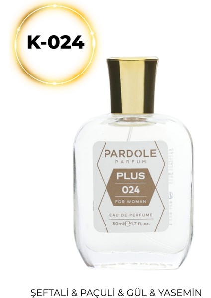 K-024 Meyvemsi Floral Favoris Kadın Parfüm - 50 Ml - Şeftali, Kehribar, Paçuli, Gül, Yasemin