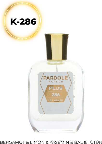 K-286 Romantik Floral Favoris Kadın Parfüm - 50 Ml - Bergamot, Limon, Yasemin, Bal, Tütün, Vanilya