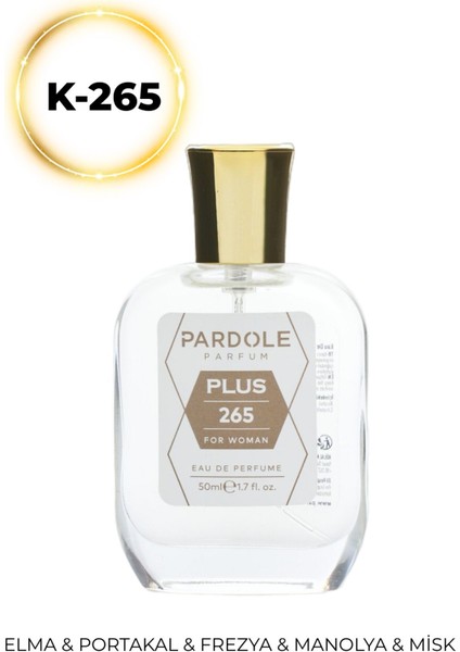 K-265 Meyvemsi Floral Favoris Kadın Parfüm - 50 Ml - Elma, Portakal, Frezya, Manolya, Misk