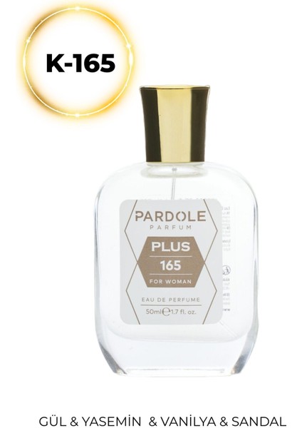 K-165 Aromatik Floral Favoris Parfum - 50 Ml - Gül, Yasemin, Sandal, Vanilya, Kehribar, Baharat