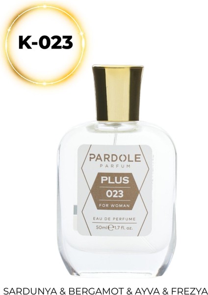 K-023 Meyvemsi Floral Favoris Kadın Parfüm - 50 Ml - Sardunya Yaprağı, Bergamot, Altın Ayva, Frezya