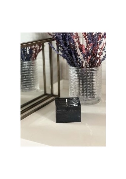 Büyük Kare Dekoratif Mum, Kokulu Rubik Mum