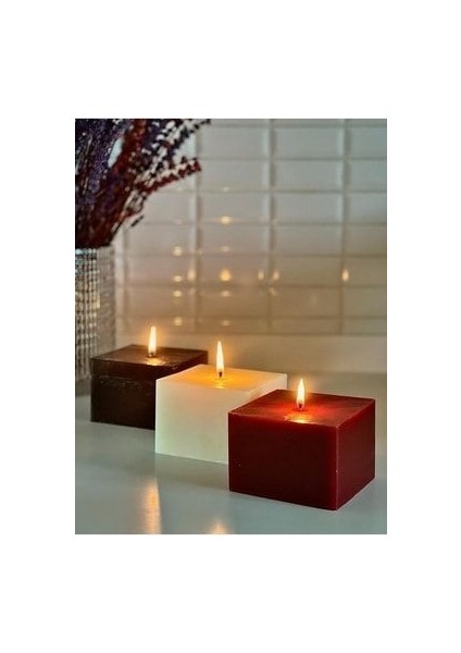 Büyük Kare Dekoratif Mum, Kokulu Rubik Mum fiyatları