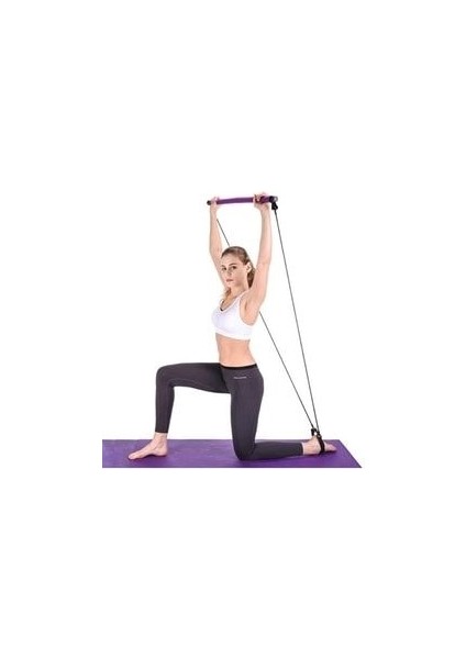 Squat Pilates Studio Evde Spor Egzersiz Çubuğu Kalça Basen Sıkılaştırıcı Pilates Barı modelleri