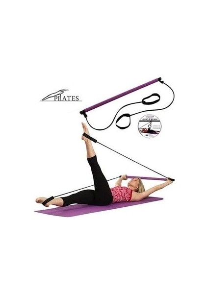 Squat Pilates Studio Evde Spor Egzersiz Çubuğu Kalça Basen Sıkılaştırıcı Pilates Barı indirimleri