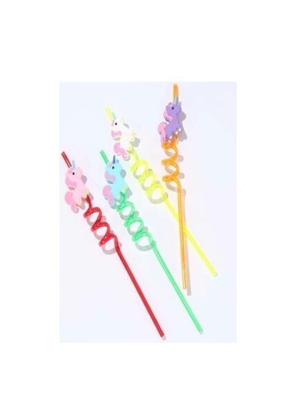 Dörtlü Sevimli Renkli Emojili Pipet- Kokteyl Ev Dekorasyon indirimleri