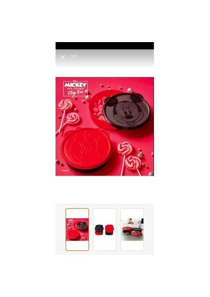 Tupperware Minnie-Mickey 2 Li Set