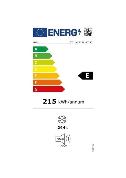 7071 MI Inoks 7 Çekmeceli Derin Dondurucu