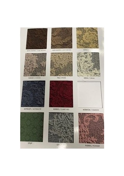 Kahve Renk 3 3 1 1 Jakarlı Koltuk Örtüsü Takımı fiyatları