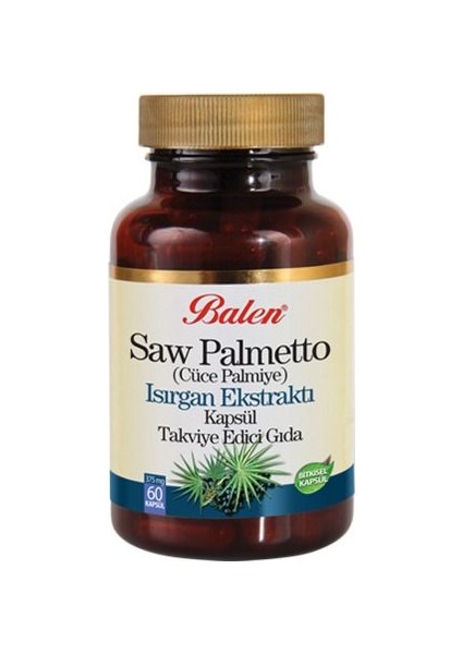 Saw Palmetto (Cüce Palmiye), Isırgan Ekstraktı Kapsül