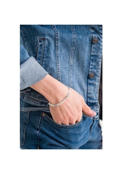 925 Ayar Gümüş Orijinal Italyan Gurmet Bileklik 5.9 mm