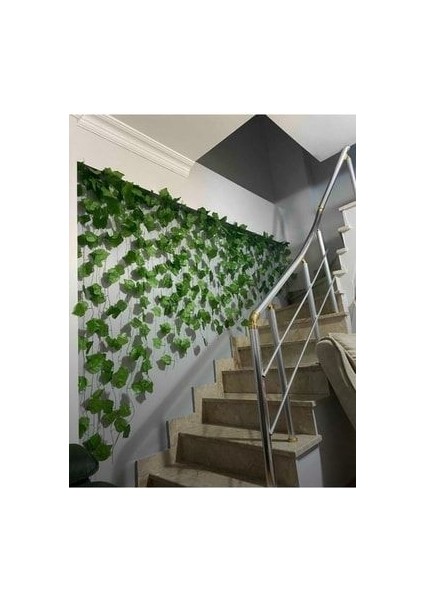 12'li Yapay Sarmaşık Üçgen Model Hadera Yaprak Uzunluk 2 Metre 30 cm