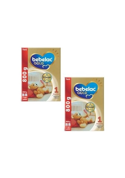 Gold 1 Bebek Sütü 800 gr 2 Adet