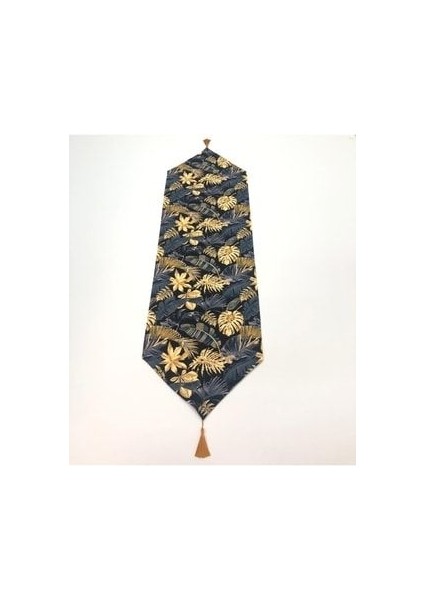 Altın Yaprak Desen Runner