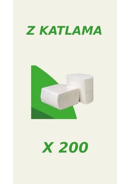 Z Katlama Kağıt Havlu 1 Koli 12 Adet x 200'LÜ