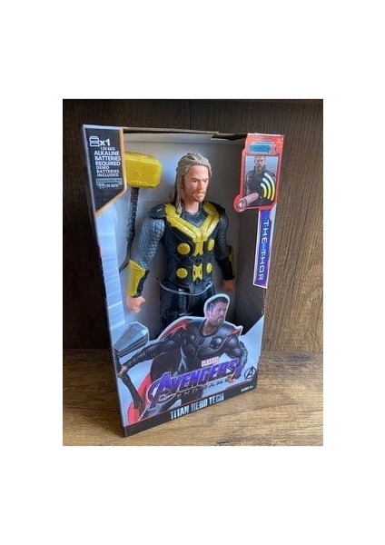Avengers The Thor Figür Oyuncak Thor Figür 30 cm Thor Sesli Hareket Eder Thor Baltası Yanında fiyatları